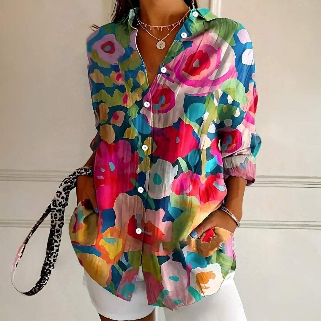 Selina | Blusa con estampado colorido