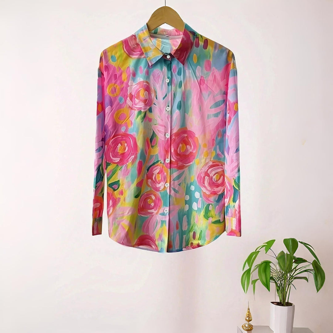 Selina | Blusa con estampado colorido