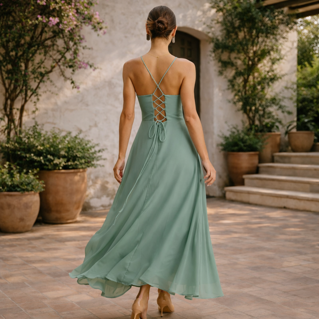 VESTIDO CELESTE™ | Elegancia fluida para noches inolvidables