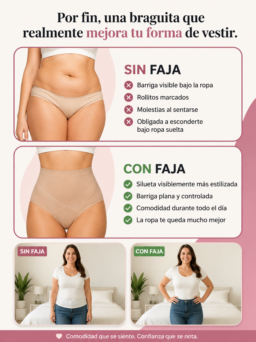 Braga de control abdominal