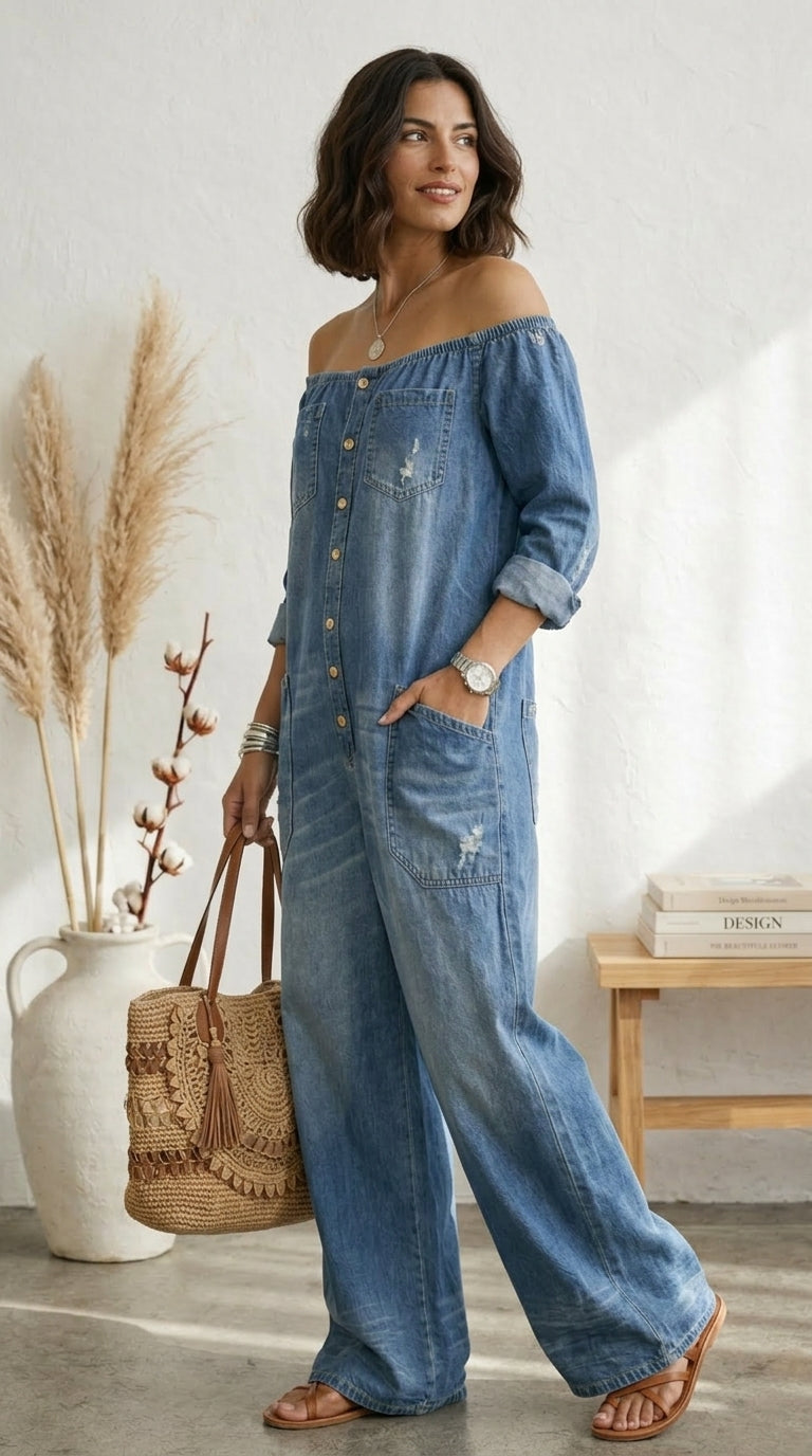 Serrano Madrid™ | Alma Mono Escote Bardot