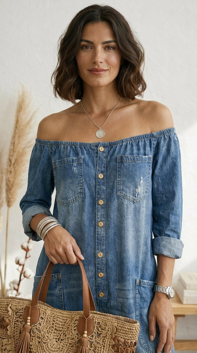 Serrano Madrid™ | Alma Mono Escote Bardot