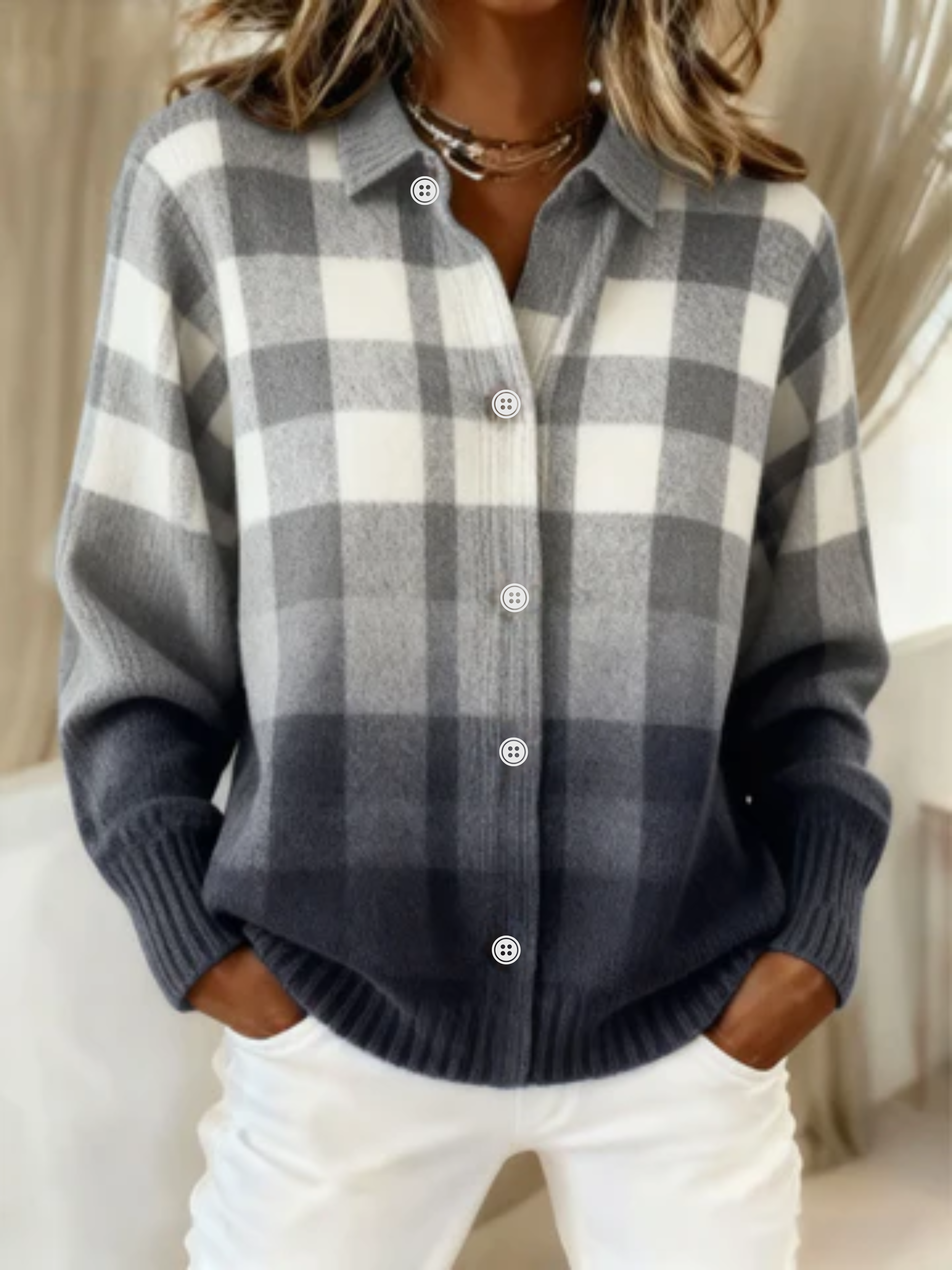 Mara™ – Sudadera a Cuadros