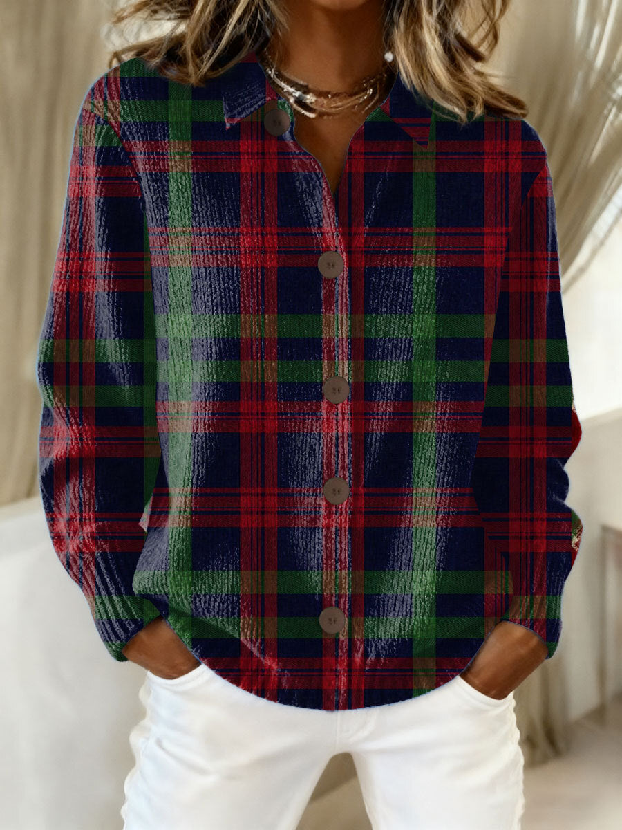 Tess™ – Blusa con Capucha de Cuadros