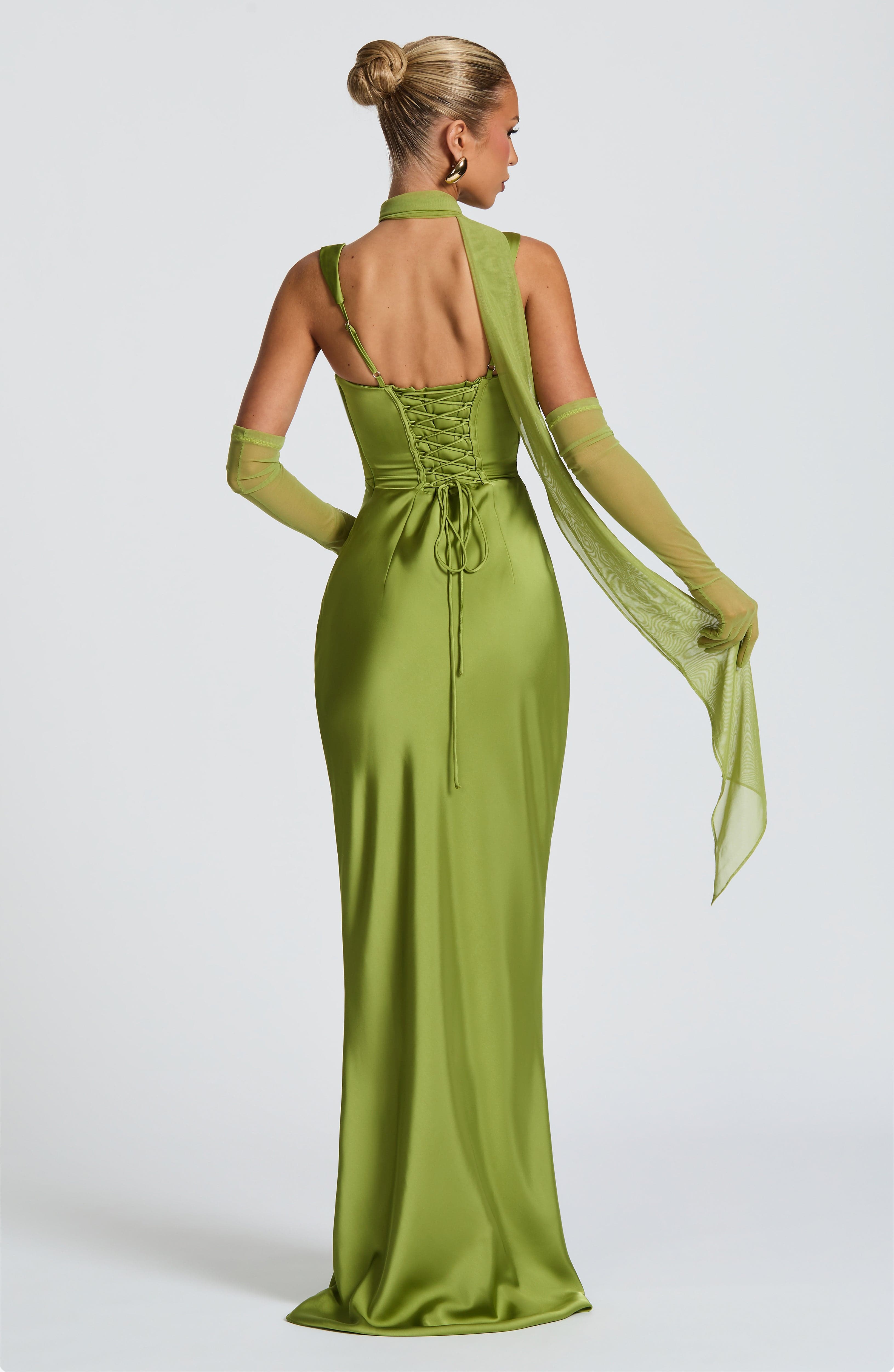 Vestido Naeti ™ | Elegancia satinada con estructura refinada
